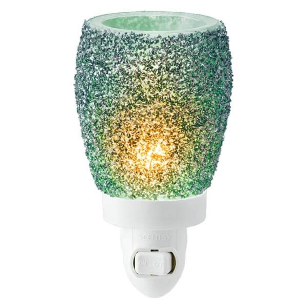 Scentsy Glitter Teal Mini Warmer